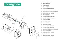 RECAMBIOS MONOMANDO DUCHA EMPOTRADO VIVENIS HANSGROHE